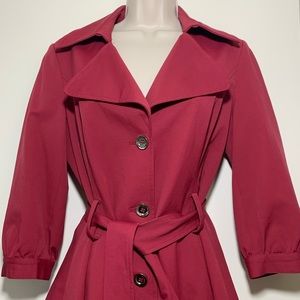 Vintage BEBE Red Trench Coat! Perfect for Spring